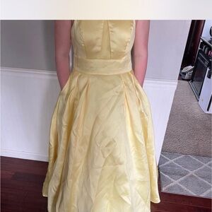 Elegant Yellow Prom Dress